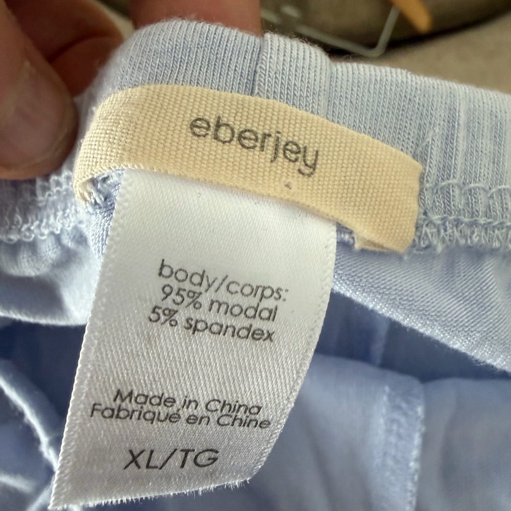 Eberjey Gisele TENCEL™ Modal Cropped PJ pants size XL soft blue - Picture 8 of 8